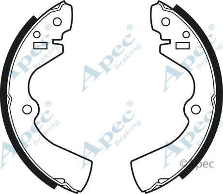 APEC BRAKING stabdžių trinkelių komplektas SHU404